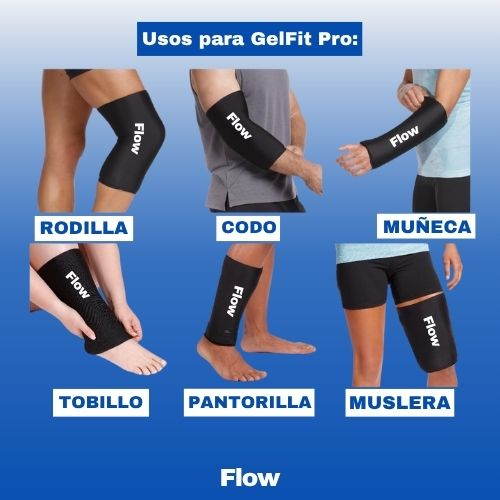 GeFit Pro - 6 usos en 1 - Gel frio/calor + Muñequera Gen de regalo